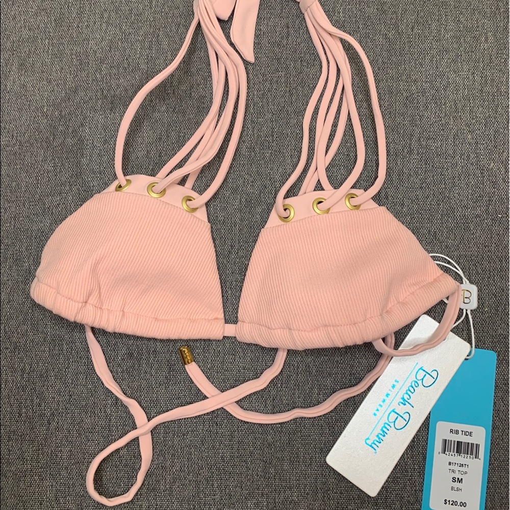 NWT Beach Bunny Pink Bikini Top